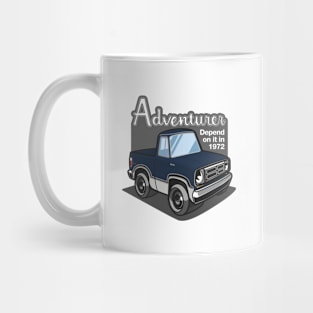 Dark Blue Adventurer (White-Based) - 1972 Mug